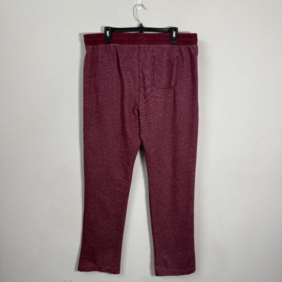 Vintage Y2K Abercrombie & Fitch Spell Out Sweatpants Men's XL Maroon Loungewear - Picture 3 of 13